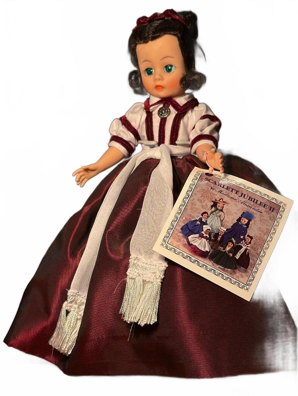 1989 Madame Alexander Scarlett Jubilee II 10” Doll \#1100 Tag & Stand